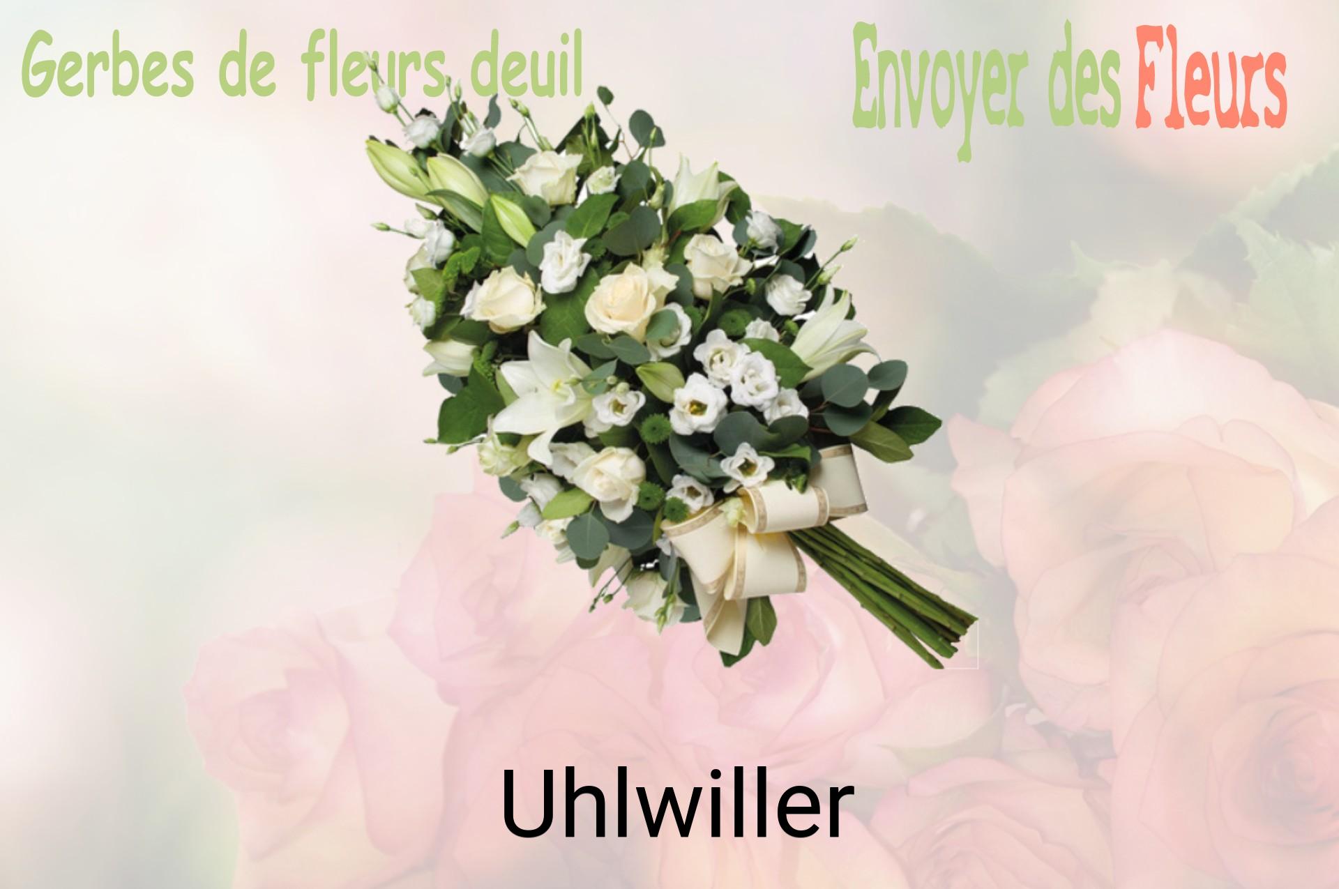 Gerbe de fleurs de deuil livrée à Uhlwiller